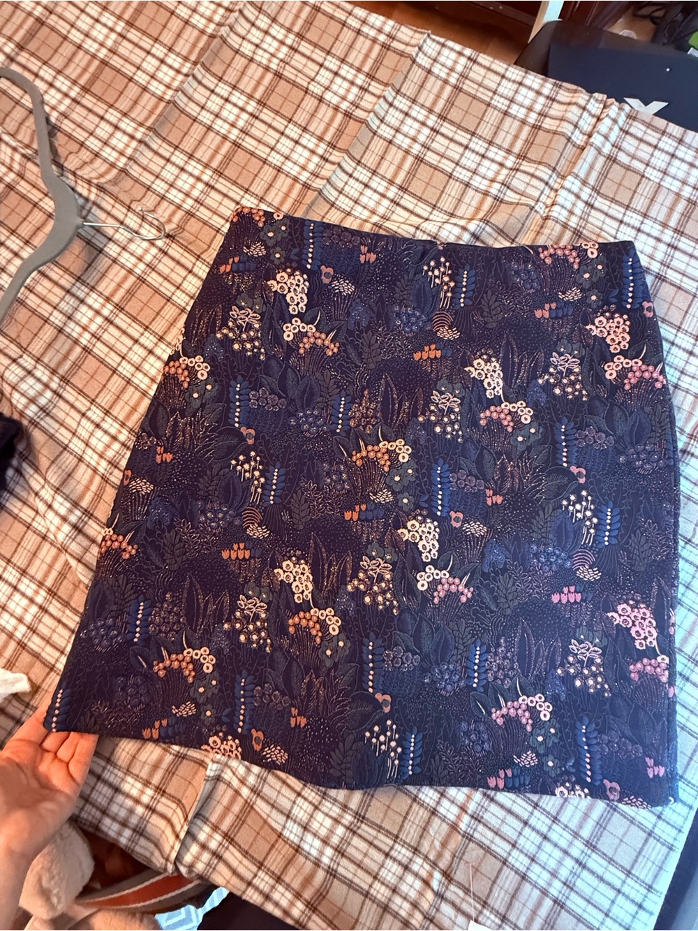 Ann Taylor Floral Embroidered Mini Skirt